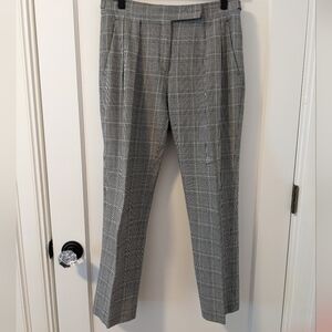 Max Mara Houndstooth Trousers Cropped Size 6 Classic Luxury